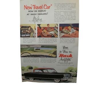 Vintage 1953 Nash New Nash Airflytes Ad Advertisement